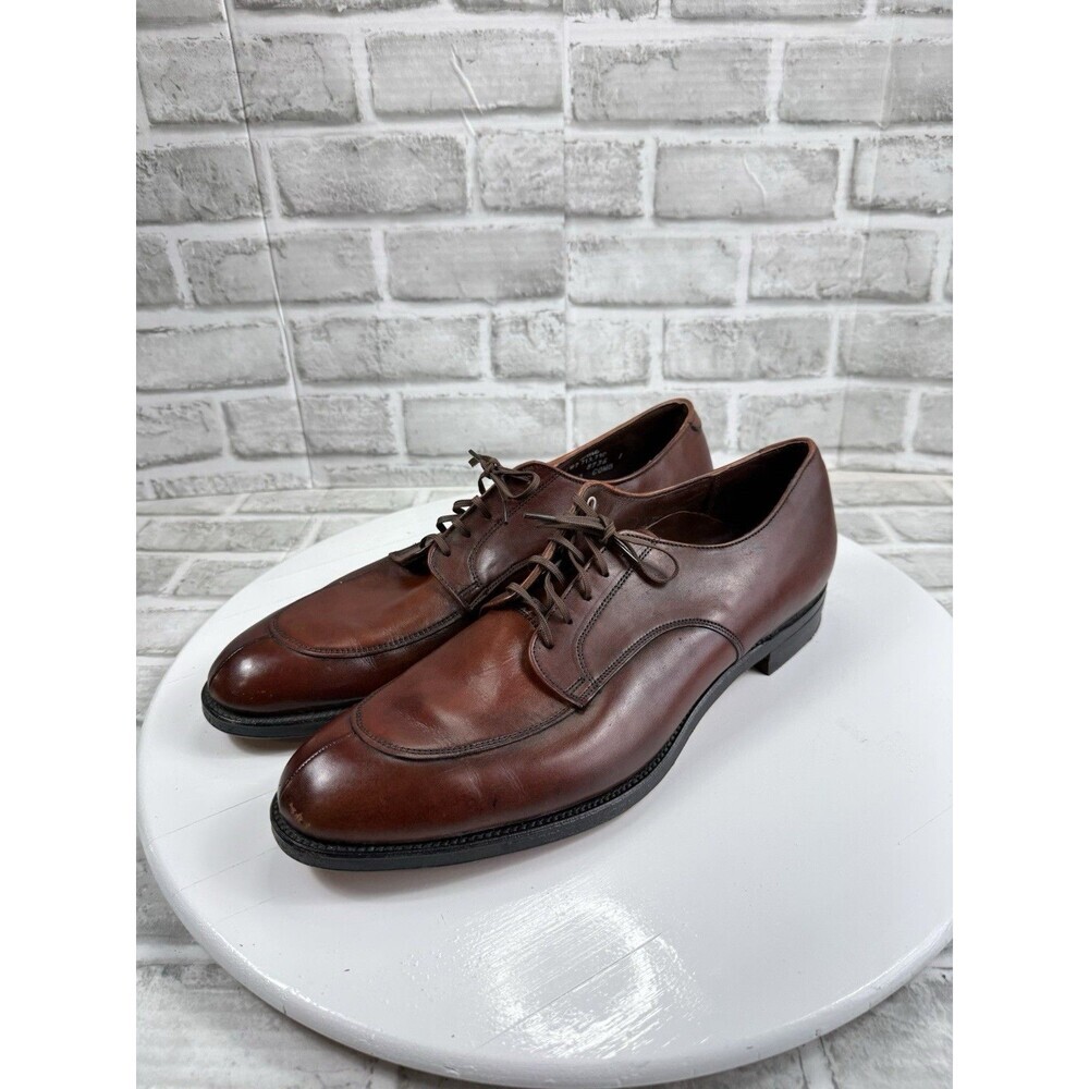 Foot-So-Port Supreme VINTAGE Men’s 12.5 Brown Leather Classic Derby Shoes NEW - Picture 13 of 14